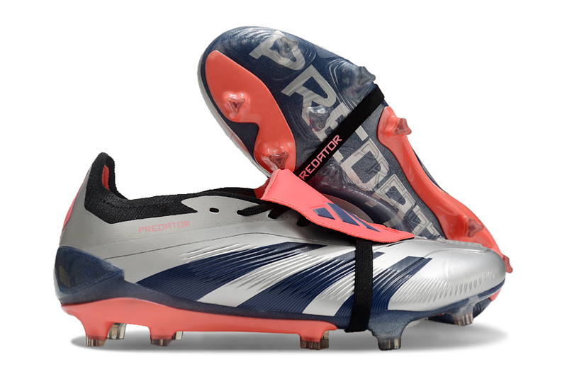 Adidas Predator Elite Fold-Over Tongue FG Vivid Horizon- Argenté/Aurora/Black/Turbo