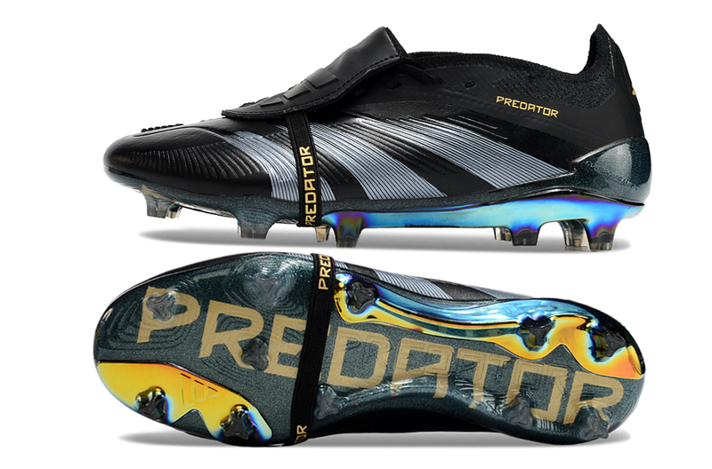 adidas Predator Elite Fold-over Tongue FG Dark Spark - Core Black/Carbon/Gold Metallic