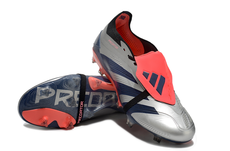 Adidas Predator Elite Fold-Over Tongue FG Vivid Horizon- Argenté/Aurora/Black/Turbo