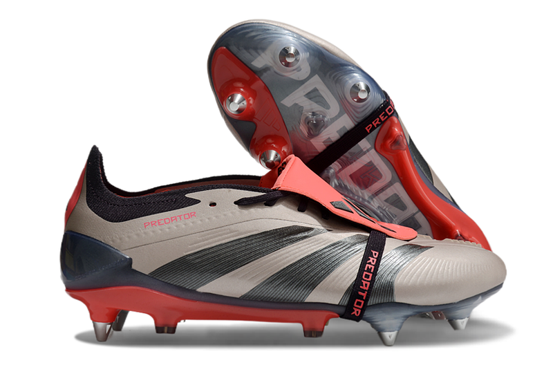 Adidas Predator Elite Fold- Over Tongue SG Vivid Horizon- Argenté/ Aurora Black/Turbo