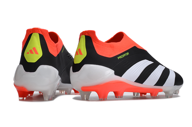 Adidas Predator Elite Laceless FG - Core Black/Footwear White/Solar Red