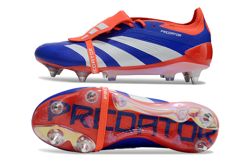 adidas Predator Elite Fold-over Tongue SG Advancement - Bleu/Blanc/Rouge