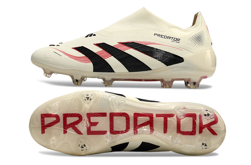 Adidas Predator Elite Laceless FG  Champagne- Blanc/Noir/Pure Ruby