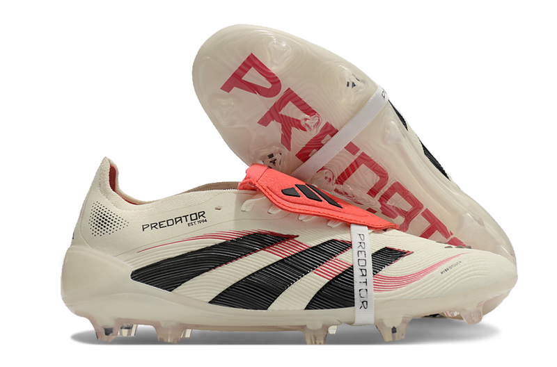 Adidas Predator Elite Fold- Over Tongue FG Champagne- Blanc/Noir/Pure Ruby