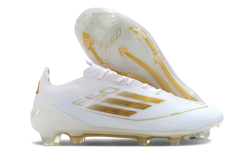 Adidas F50 Elite FG Day Spark- Blanc/Doré/Blanc