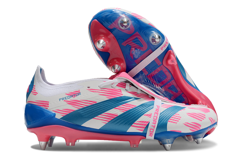 Adidas Predator Elite Fold-over Tongue SG Reemergence - Blanc/Bleu/Rose