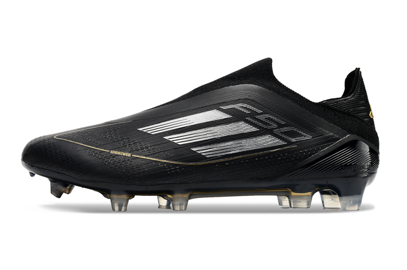 Adidas F50 Elite Laceless FG Dark Spark - Noir/Argenté/Doré