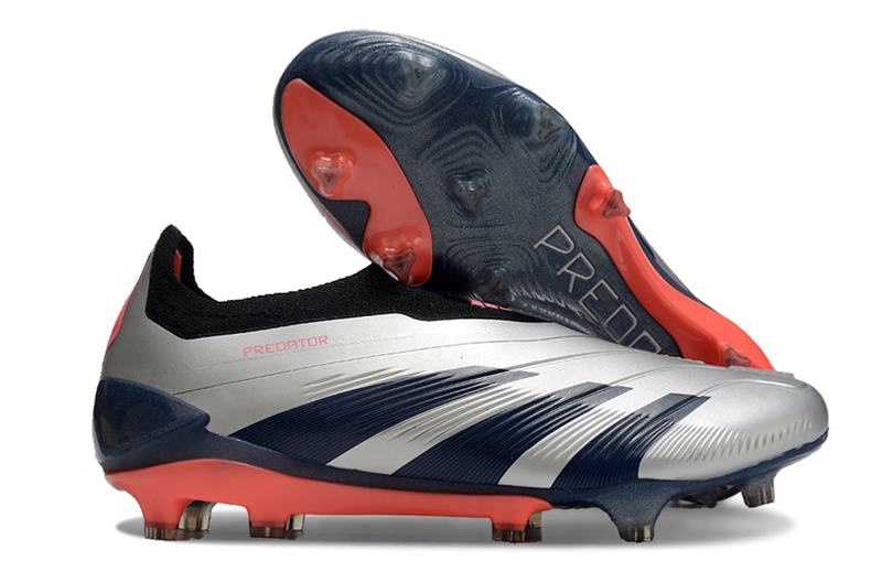 Adidas Predator Elite Laceless FG Vivid Horizon - Argenté/Aurora/Black/Turbo