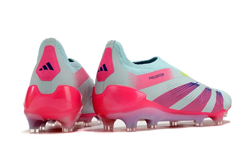 Adidas Predator Elite Laceless FG Stellar Icon - Almost Blue/Lucid Pink/Semi Solar Yellow