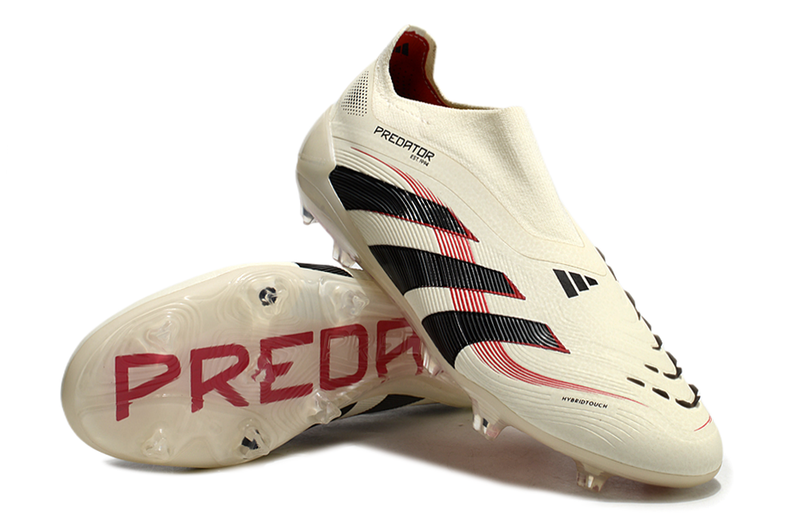 Adidas Predator Elite Laceless FG  Champagne- Blanc/Noir/Pure Ruby