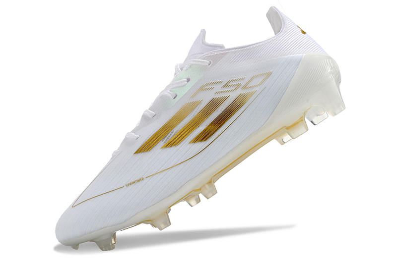 Adidas F50 Elite FG Day Spark- Blanc/Doré/Blanc