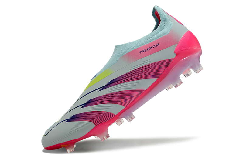 Adidas Predator Elite Laceless FG Stellar Icon - Almost Blue/Lucid Pink/Semi Solar Yellow