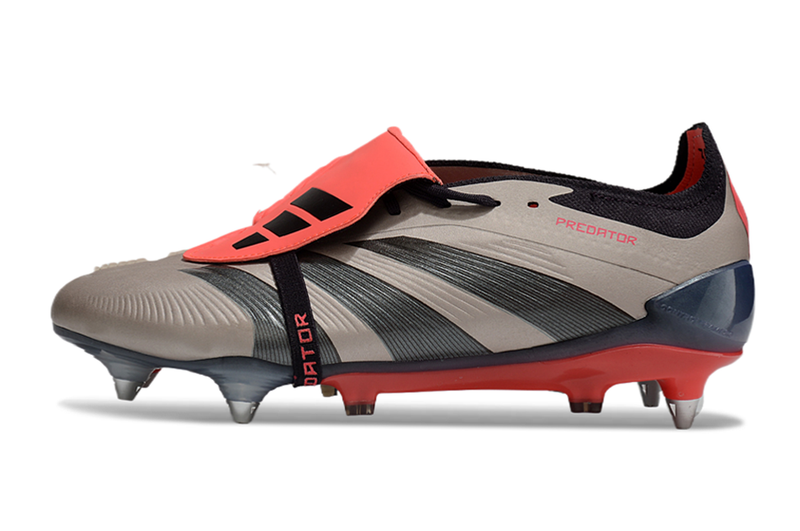 Adidas Predator Elite Fold- Over Tongue SG Vivid Horizon- Argenté/ Aurora Black/Turbo