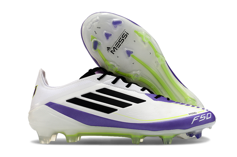 Adidas F50 Messi Elite FG Triunfo  Estelar - Blanc/ Noir/ Violeta