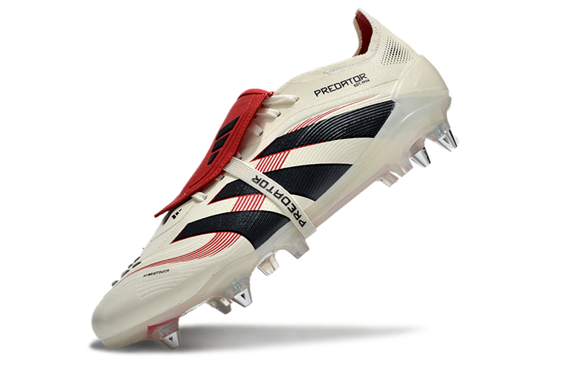 Adidas Predator Elite Fold-Over Tongue SG Champagne- Blanc/Noir/Pure Ruby