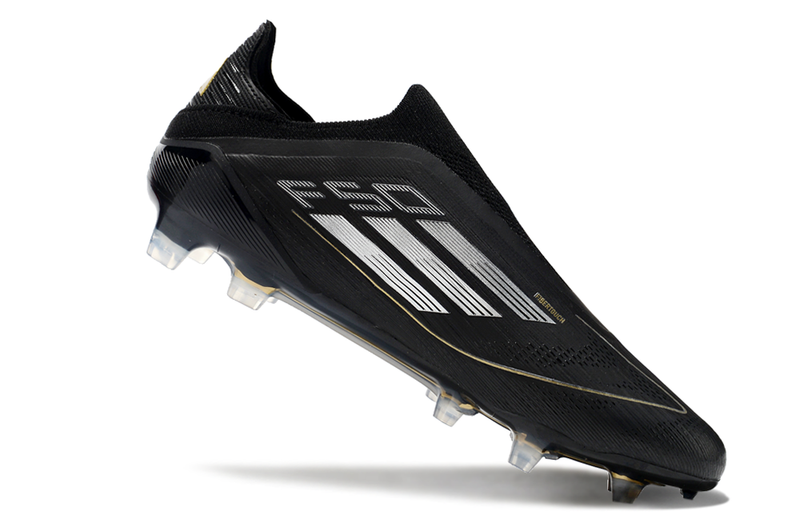 Adidas F50 Elite Laceless FG Dark Spark - Noir/Argenté/Doré