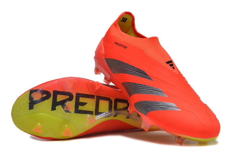 Adidas Predator Elite Laceless FG Predstrike - Solar Red/Core Black/Solar Yellow